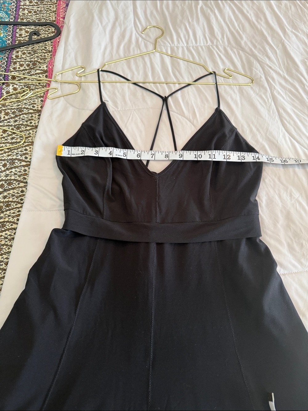 Free People Black Strappy V-Neck Slip Dress - Picture 4 of 7